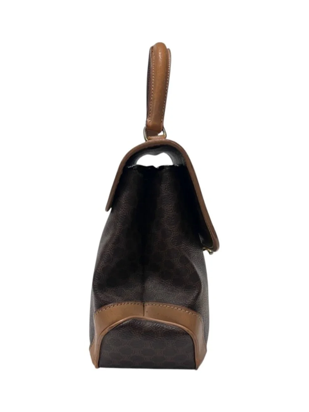 Celine VINTAGE Brown Monogram Macadam Handbag - Picture 3 of 16